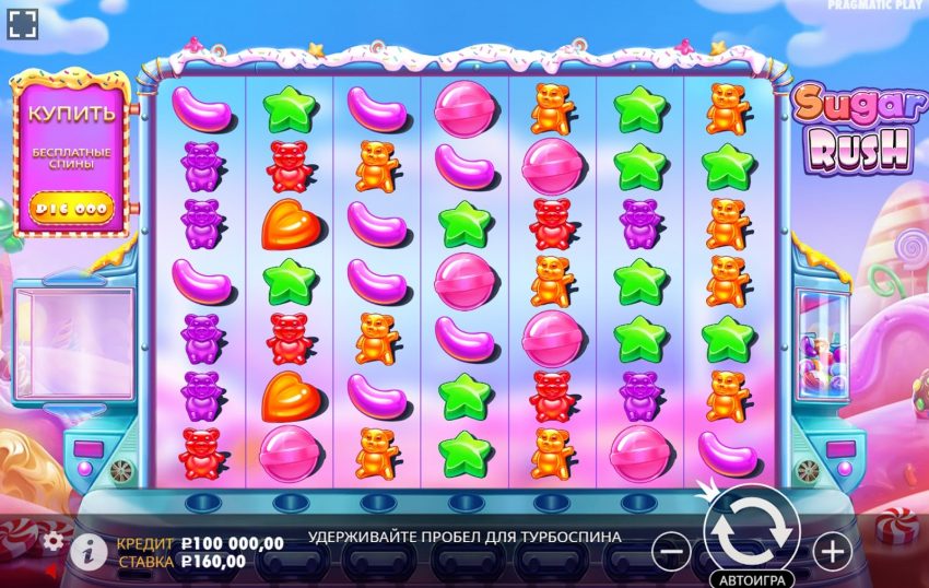 Обзор игрового автомата Sugar Rush от Pragmatic Play