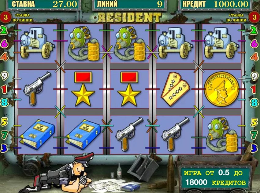 Обзор игрового автомата Resident от Igrosoft