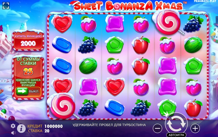 Обзор игрового автомата Sweet Bonanza XMas от Pragmatic Play